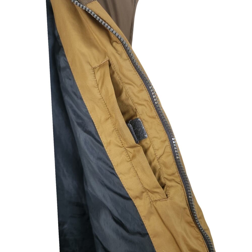 Eddie Bauer 650 Down Puffer Vest Mens XL Brown Gold Full Zip Insulated Quilted - Picture 10 of 14